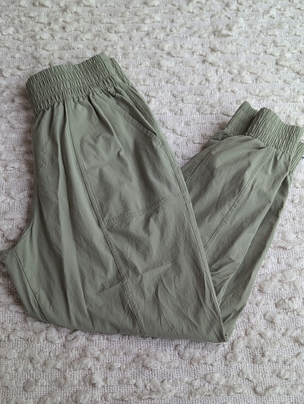 Calia Sage Green Light Olive Jogger Pull On Drawstring Pants Small